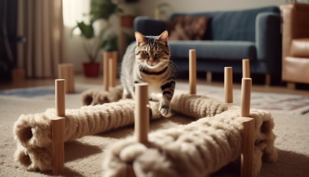 creative diy cat agility