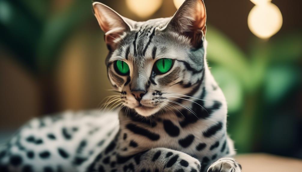 distinctive and agile egyptian mau