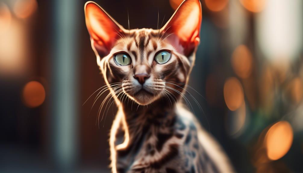 distinctive and elegant cat