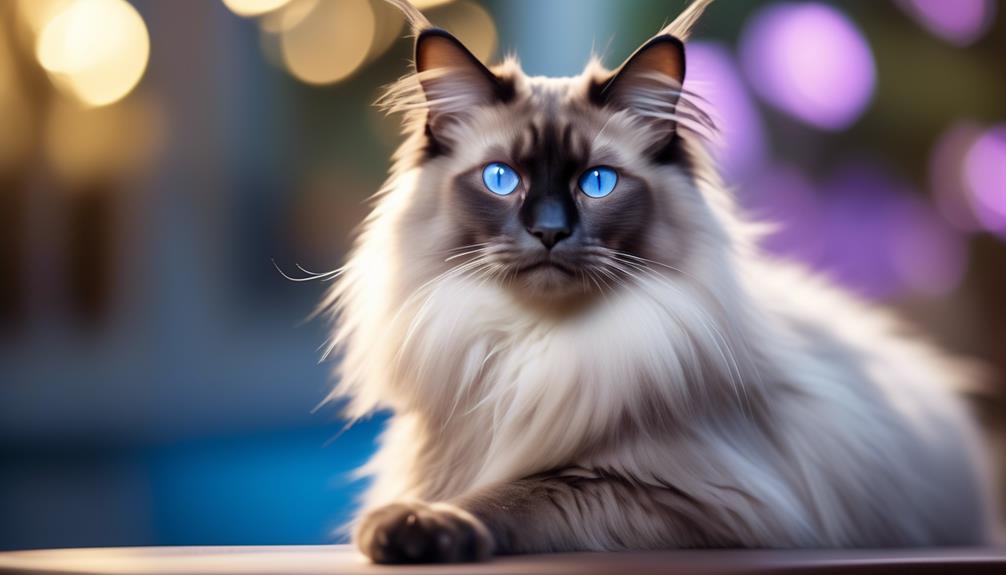 long haired siamese cat